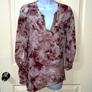 Jennifer Lopez Sheer shirt with bling